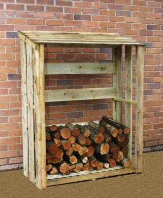 NEW LOG STORE WOODEN PRESSURE TREATED (1.2 x 0.58 x 1.5m)